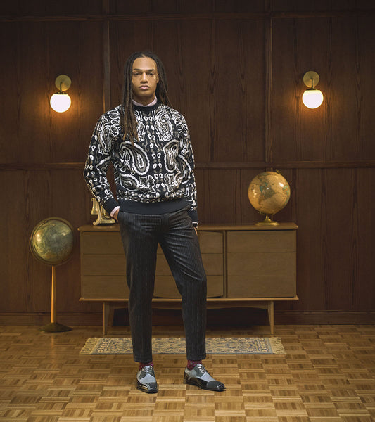 Stacy Adams Plaza Modified Cap Oxford