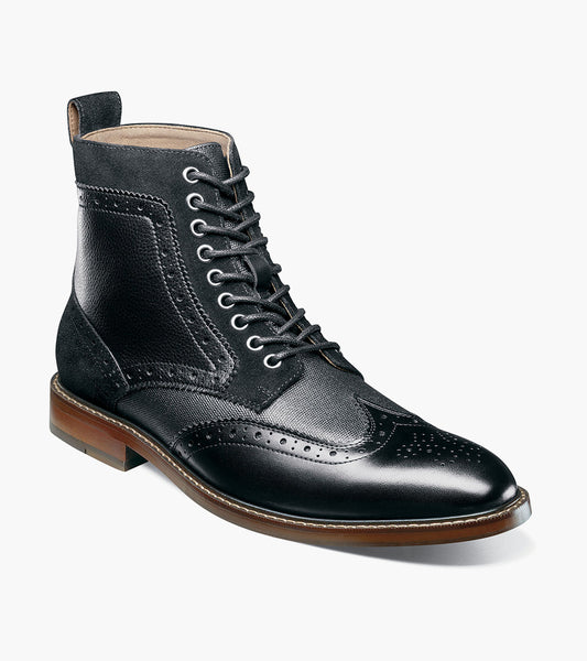 Stacy Adams Finnegan Wingtip Lace Up Boot