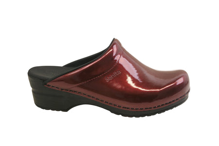 Sanita Metallic Patent Open Heel Clog - 1990049