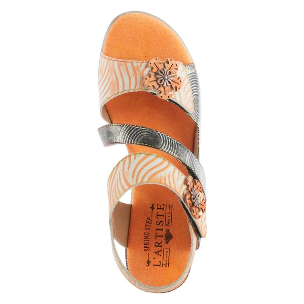 L'ARTISTE ACARINE QUARTER STRAP SANDALS