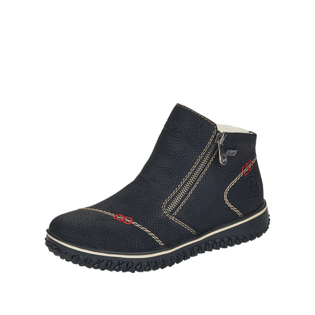 DOGO - Women Vegan Leather Black Zipper Long Boots - Edvard Munch The Scream Muse Design