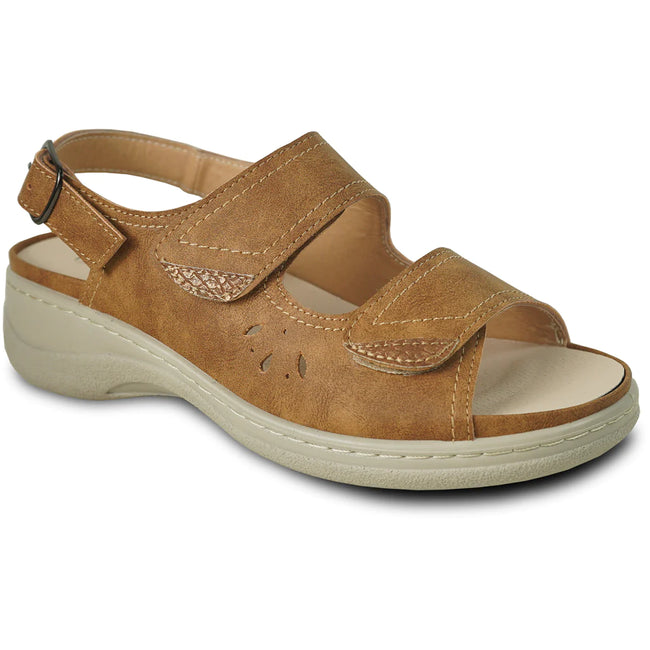 KOZI Women Comfort Casual Sandal OY3102 Wedge Sandal – Replaceable Orthopedic Footbed