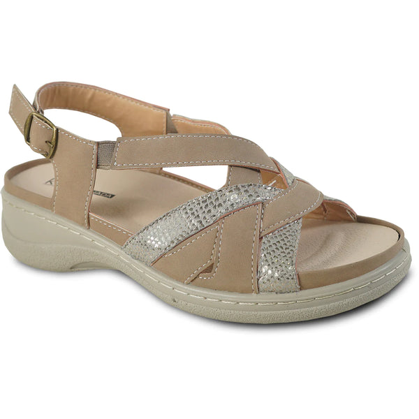 KOZI Women Comfort Casual Sandal OY3130 Wedge Sandal – Replaceable Orthopedic Footbed