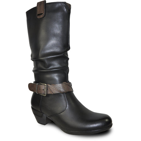 Vangelo OY2553 - Women Ankle Fur-Lined Boot
