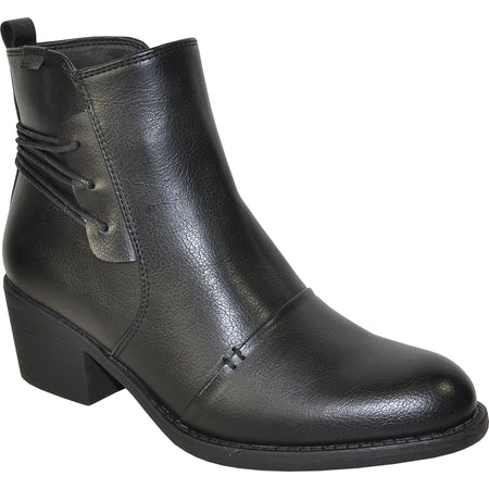 KOZI Women Comfort Dress Shoe OY3240 Heel Pump Shoe Black – Removable Insole