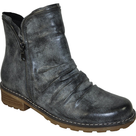 DOGO - Women Vegan Leather Black Zipper Long Boots - Edvard Munch The Scream Muse Design