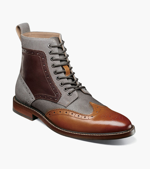 Stacy Adams Finnegan Wingtip Lace Up Boot