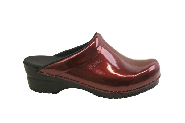 Sanita Sonja Patent Open Heel Clog - 450447