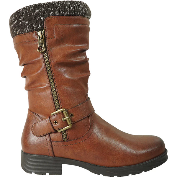 Vangelo Women's HF0601 Waterproof Winter Fur Casual Boot