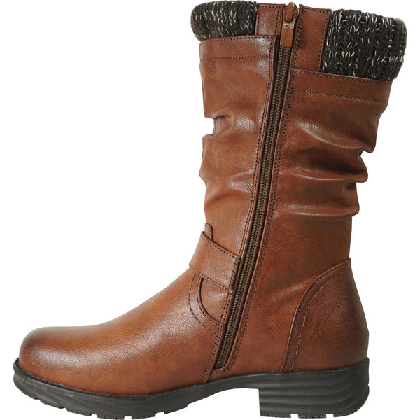 Vangelo Women's HF0601 Waterproof Winter Fur Casual Boot