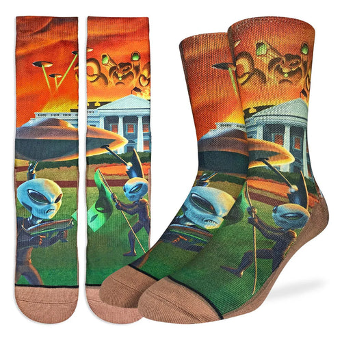 Good Luck Socks -Men's Alien Invasion