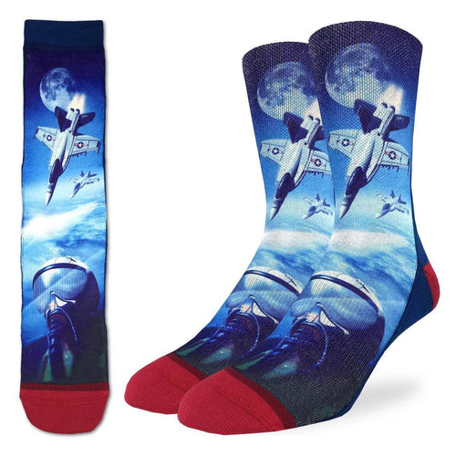 Good Luck Socks -Men's F-18 Fighter Jet