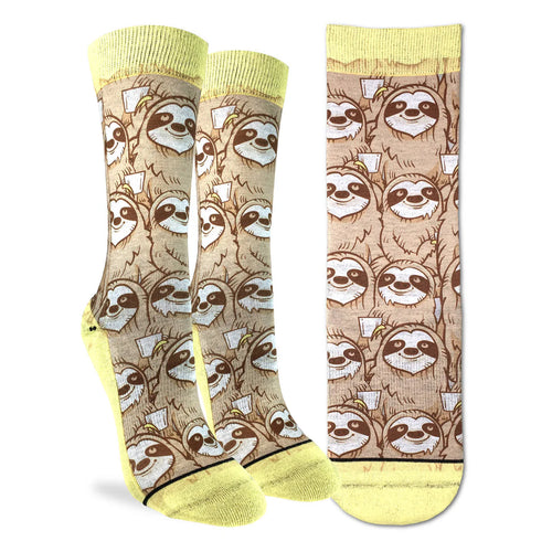 Good Luck Socks -Women's Coffee Sloth