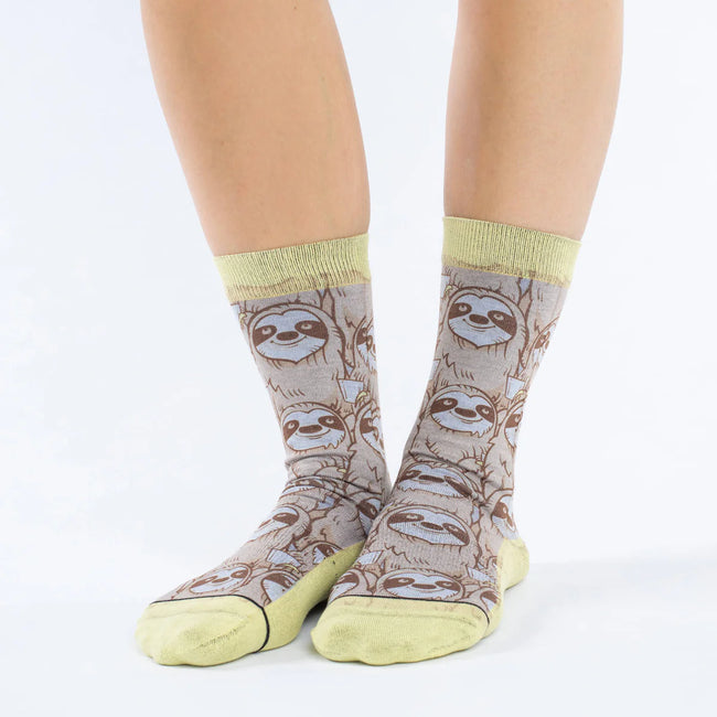 Good Luck Socks -Women's Coffee Sloth