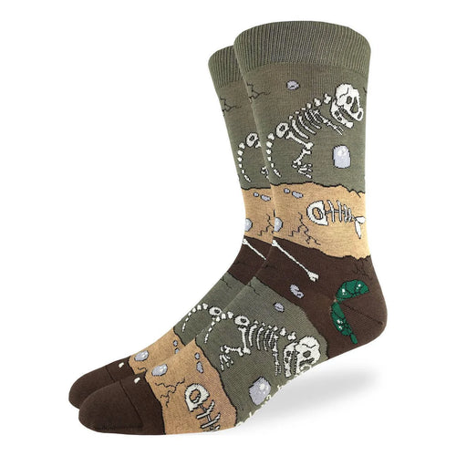 Good Luck Socks - Women's Dinosaur Fossil Layers