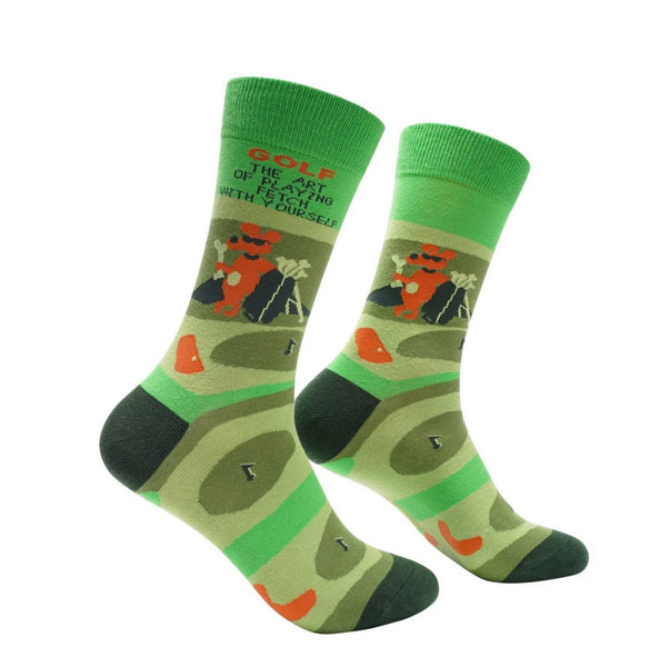 Golf the art of playing fetch with yourself socks