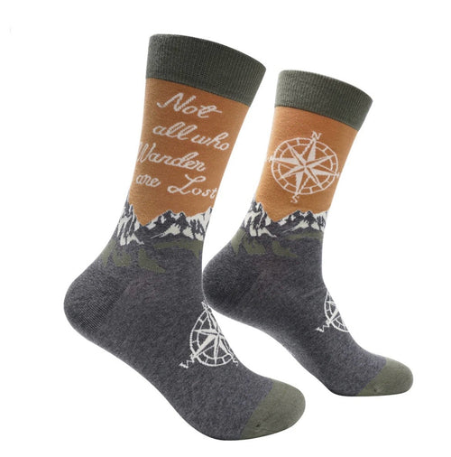 Not all who wander are lost socks