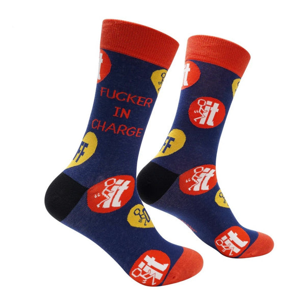 F*cker in charge socks