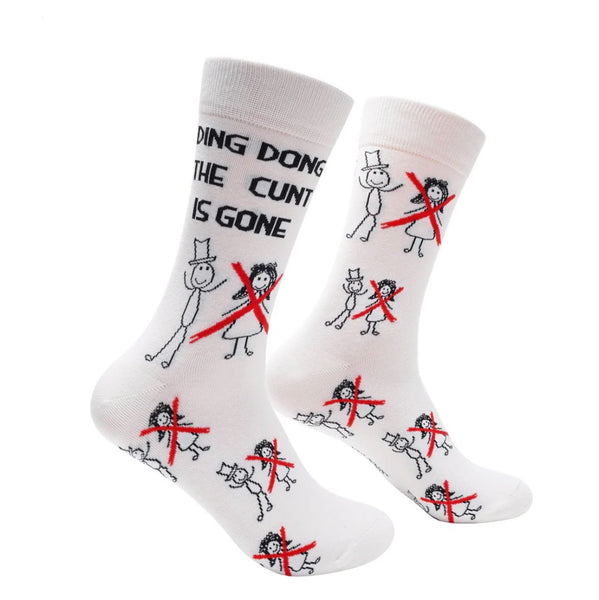 Ding Dong the C*nt is gone socks