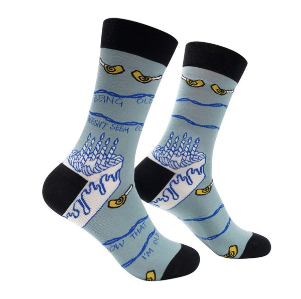 Being old dosen't seem old, Now that I'm old socks