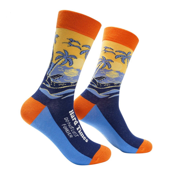 Hard times do not last forever socks