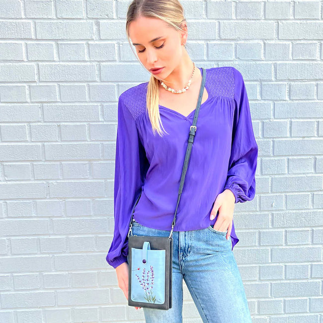 Lavender iSmart Wallet Crossbody