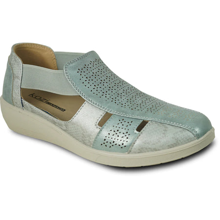 KOZI Women Comfort Casual Sandal OY3130 Wedge Sandal – Replaceable Orthopedic Footbed