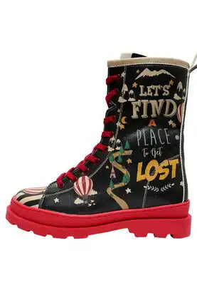 DOGO Women Vegan Leather Navy Zipper Long Boots Let s Find A